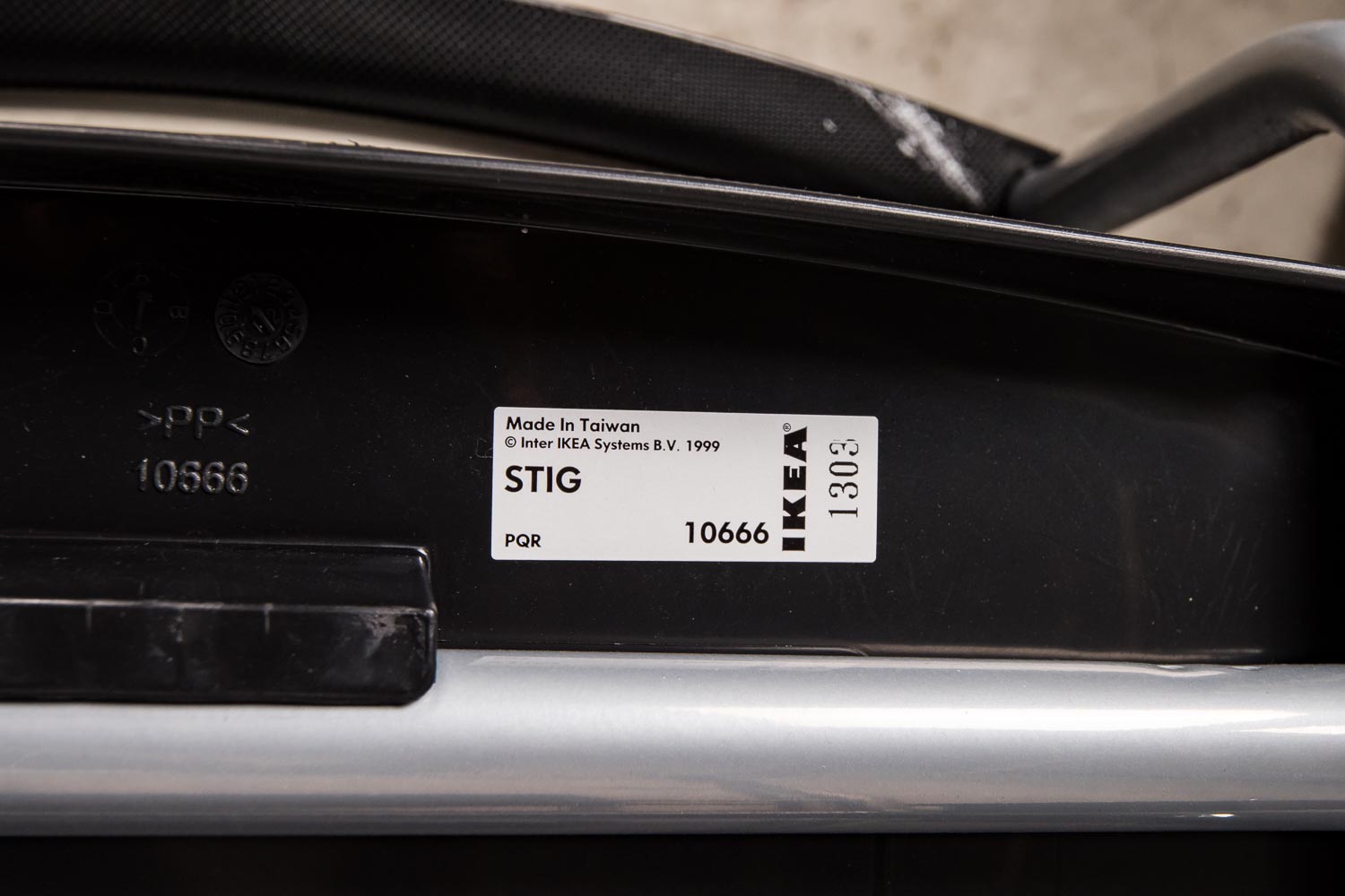 Contemporary IKEA Metal and Plastic Bar Stools