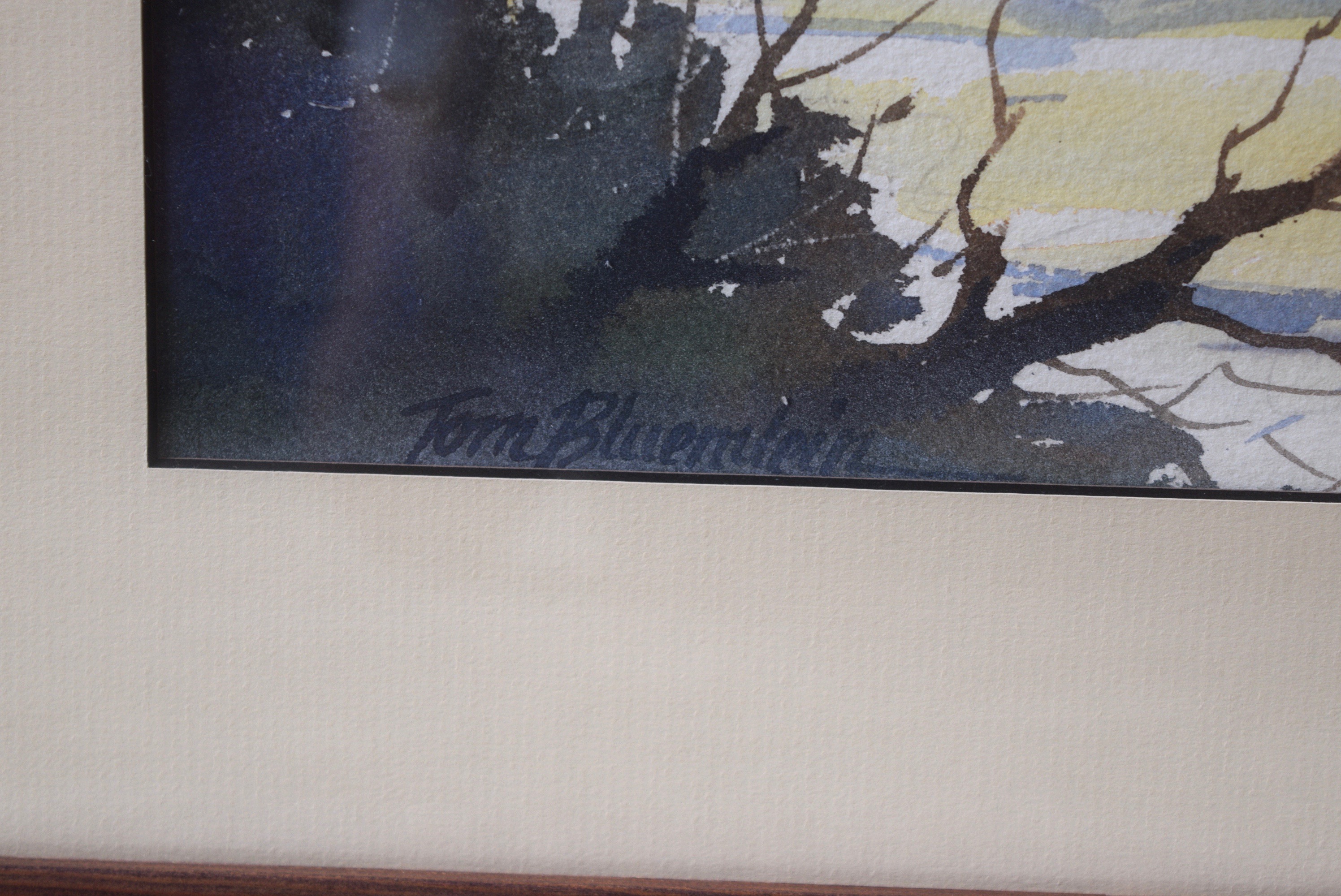 Tom Bluemlein Original 'Roebling Bridge' Watercolor Painting