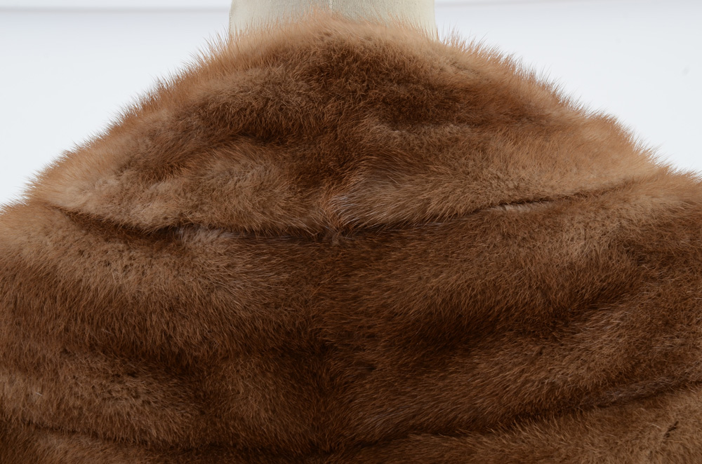 1950s Vintage Emba Natural Brown Mutation Mink John Ross Originals Stole