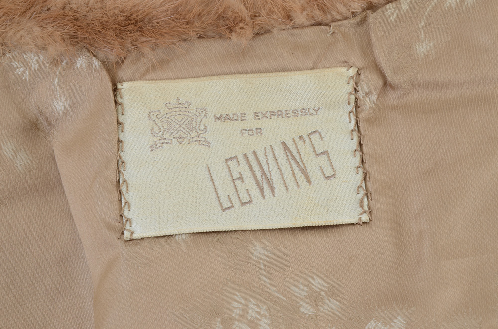 1950s Vintage Emba Natural Brown Mutation Mink John Ross Originals Stole