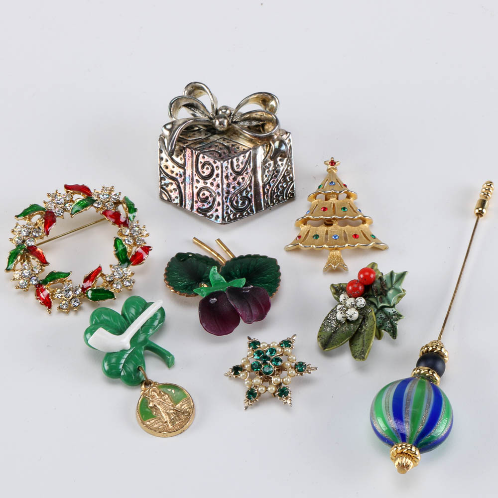 Collection of Holiday Themed Pins