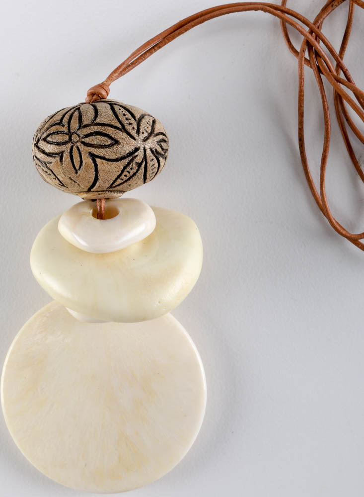 Assortment of Shell and Wood Jewelry