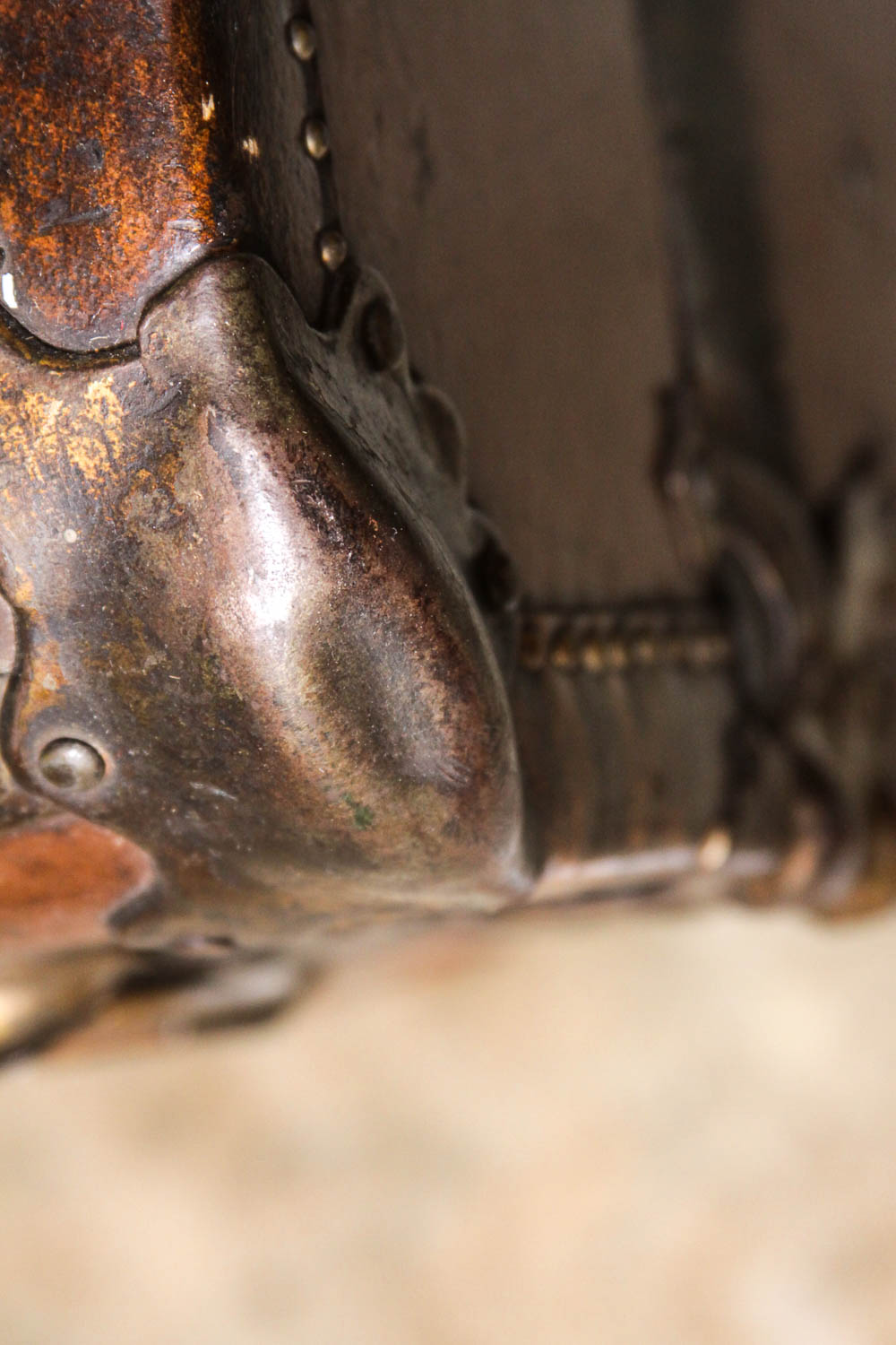 Antique H.W. Rountree & Bro. Leather Steamer Trunk