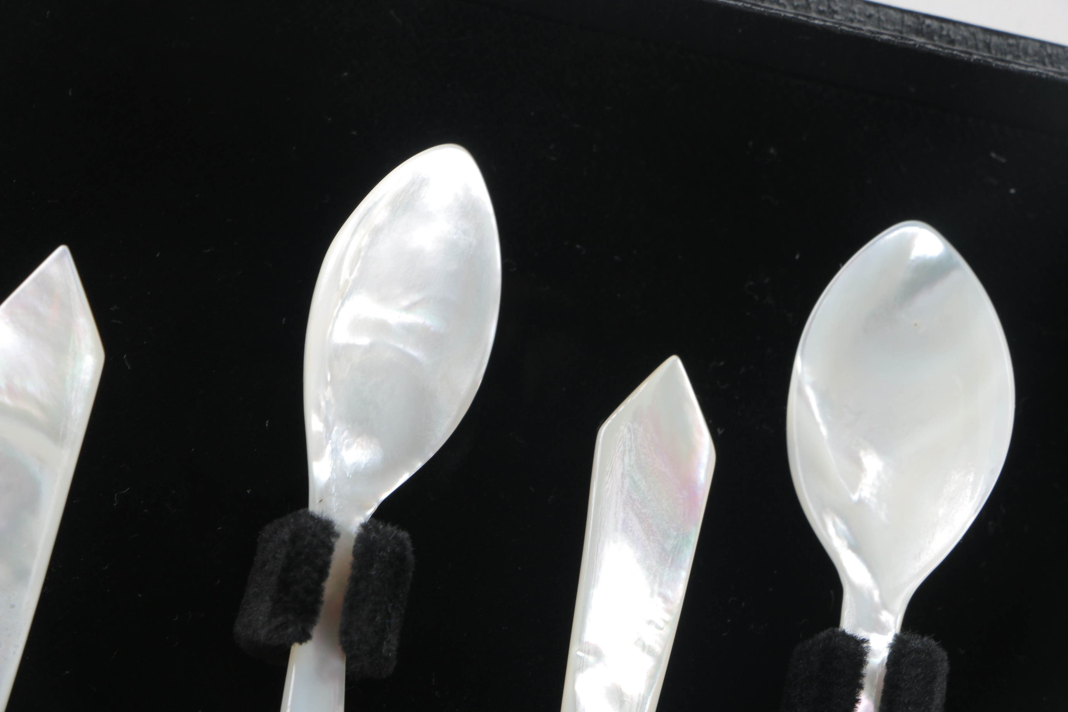Late 20th Century Mother of Pearl Oyster Spoons by G. Lorenzi