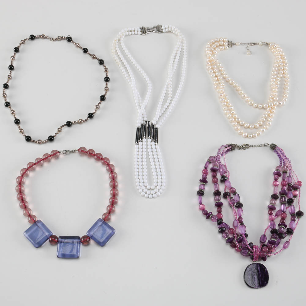 Collection of Beaded Necklaces