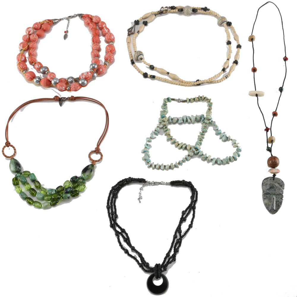 Assortment of Beaded and Tribal Jewelry