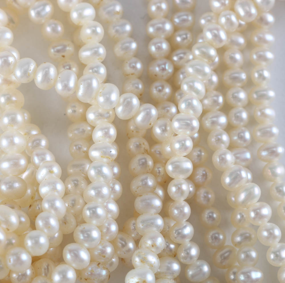 Assortment of Faux Pearl and Enamel Jewelry