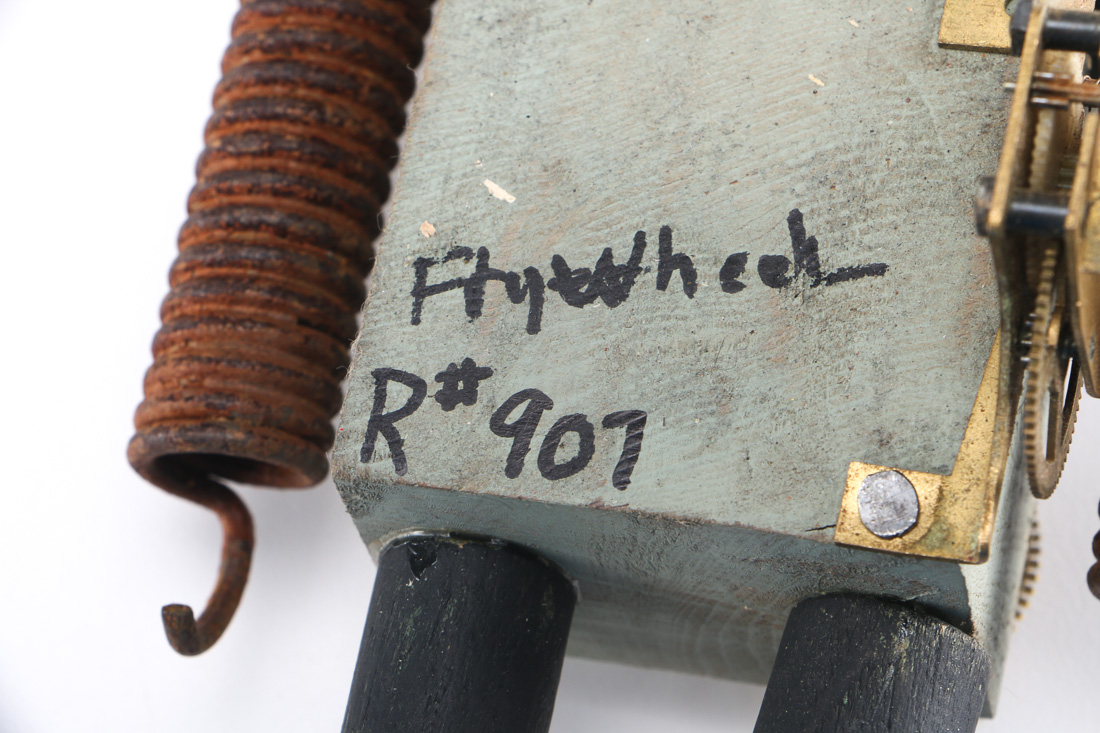 Kent Greenbaum Recycled Parts Robot Sculpture #907 "Fly-Wheel"