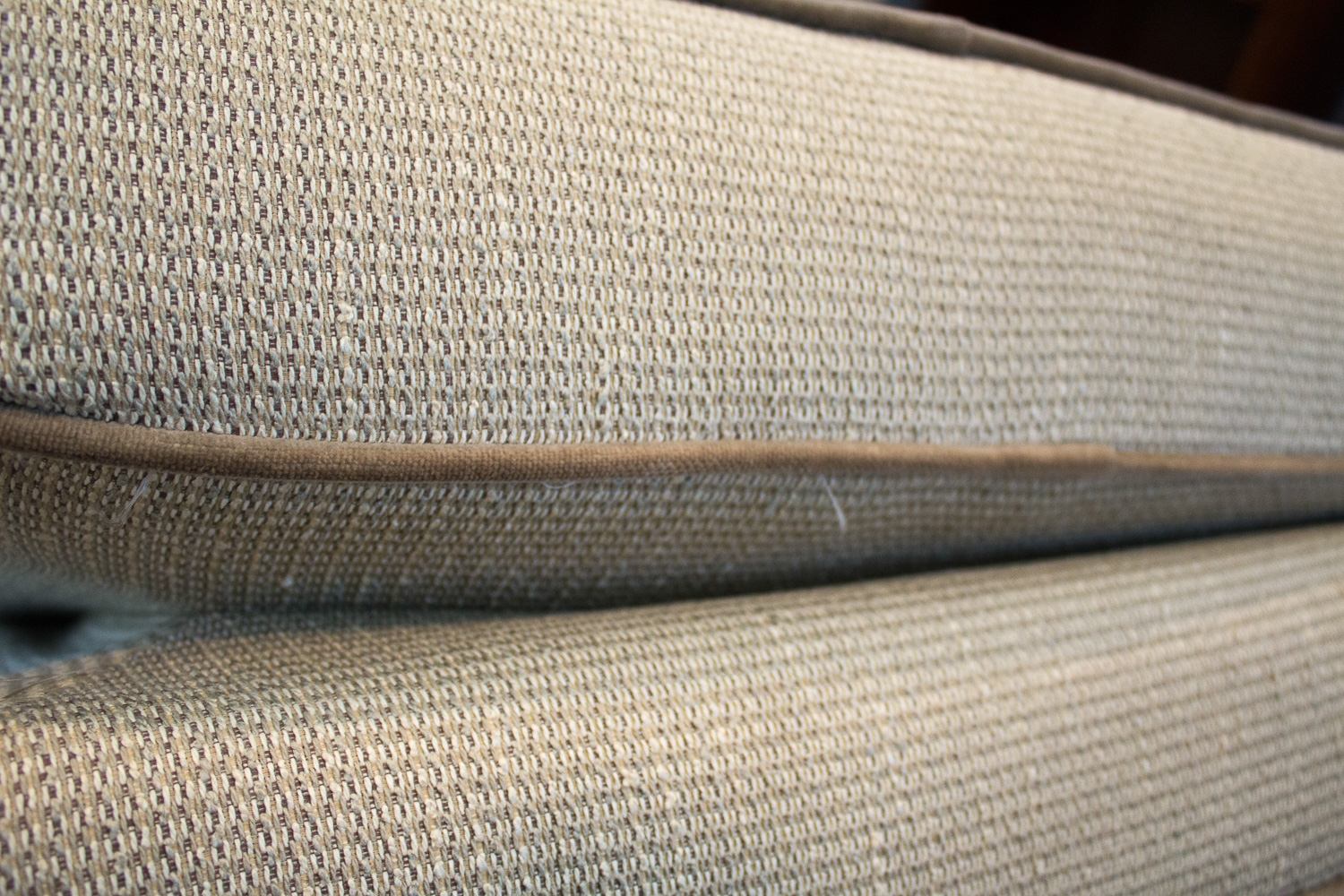 Ethan Allen Upholstered Chair and Ottoman