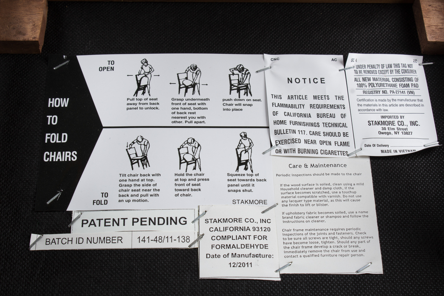 Stakmore Co. Folding Chairs