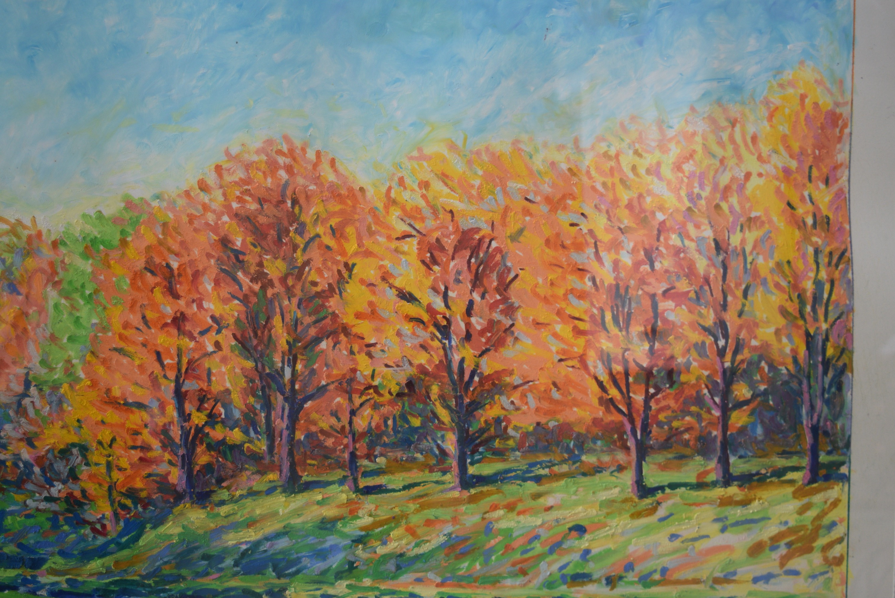 John Kluesener Original Oil Pastel Drawing