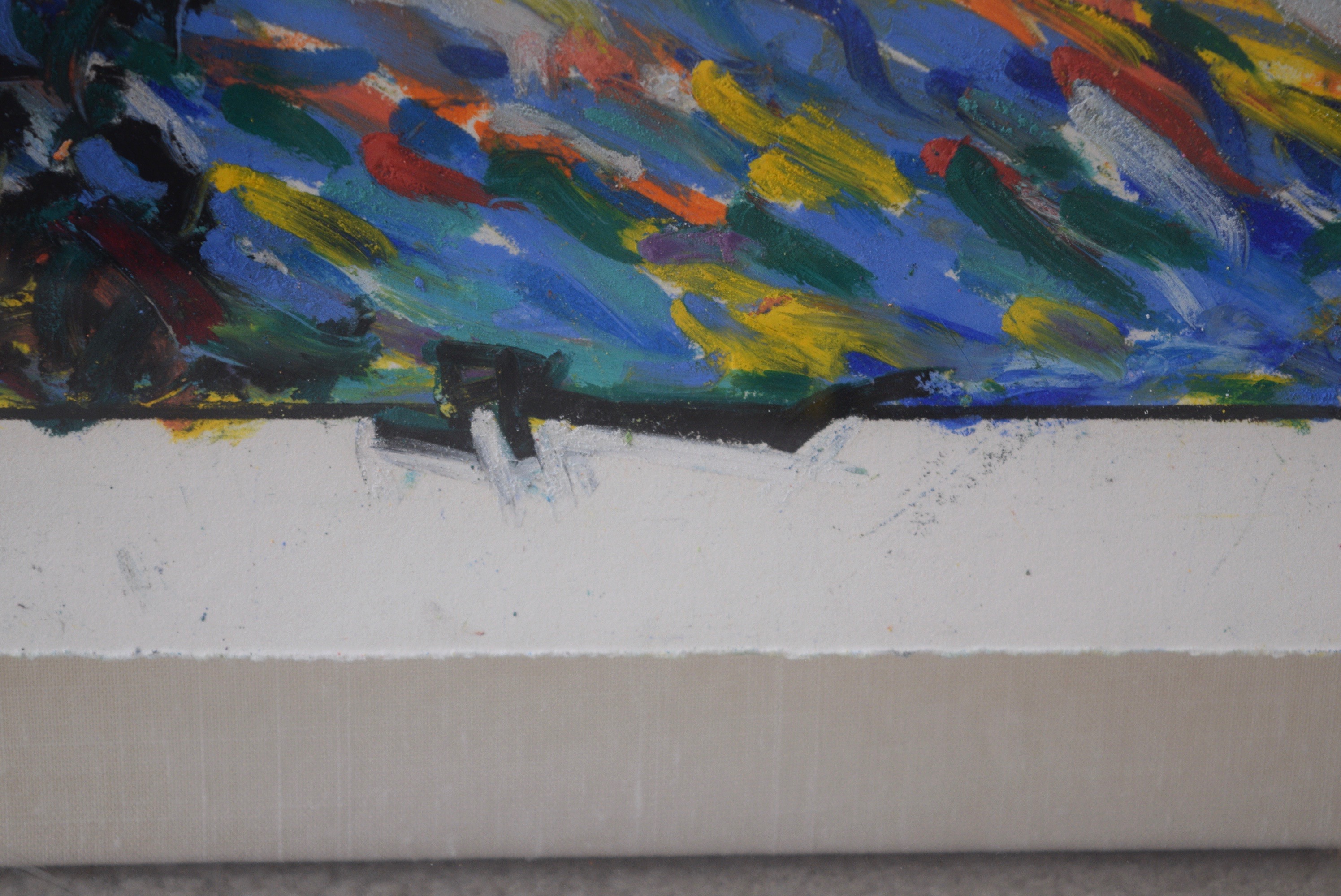 John Kluesener Original Oil Pastel Drawing