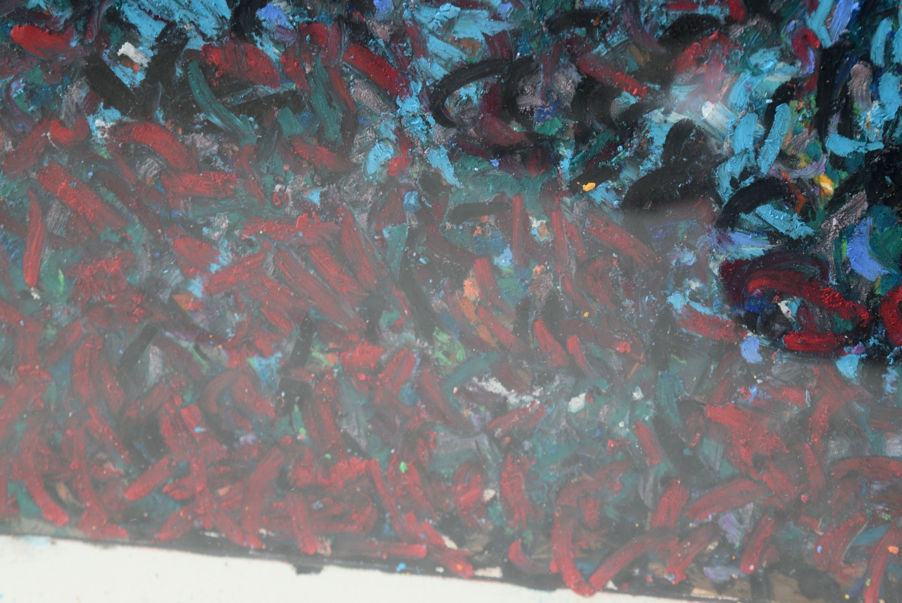 John Kluesener Original Oil Pastel Drawing