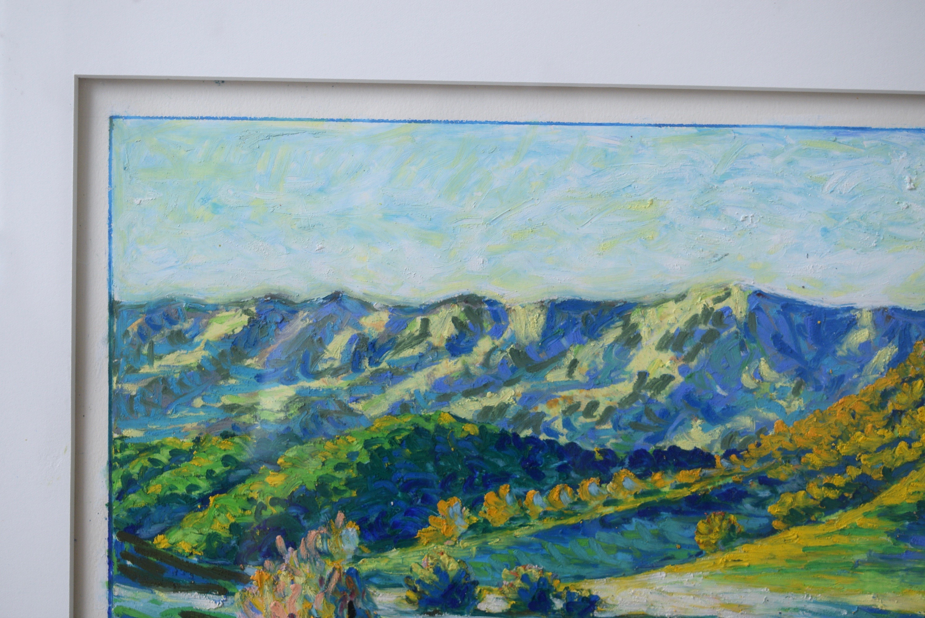 John Kluesener Original Oil Pastel Drawing