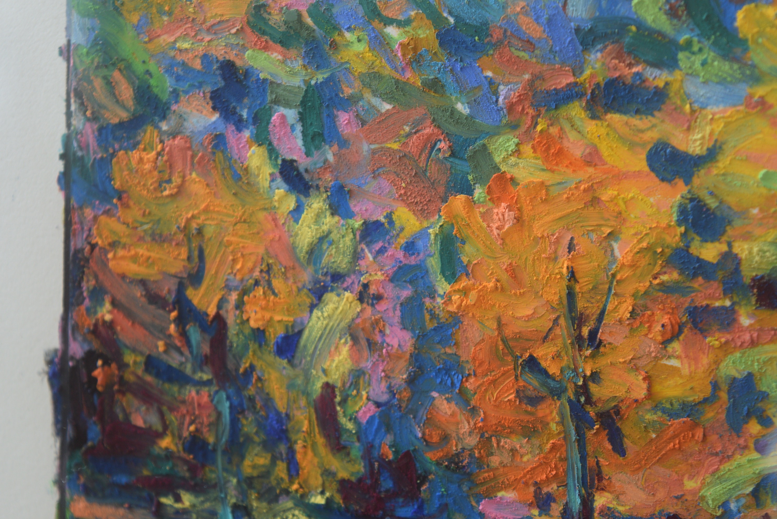 John Kluesener Original Oil Pastel Drawing