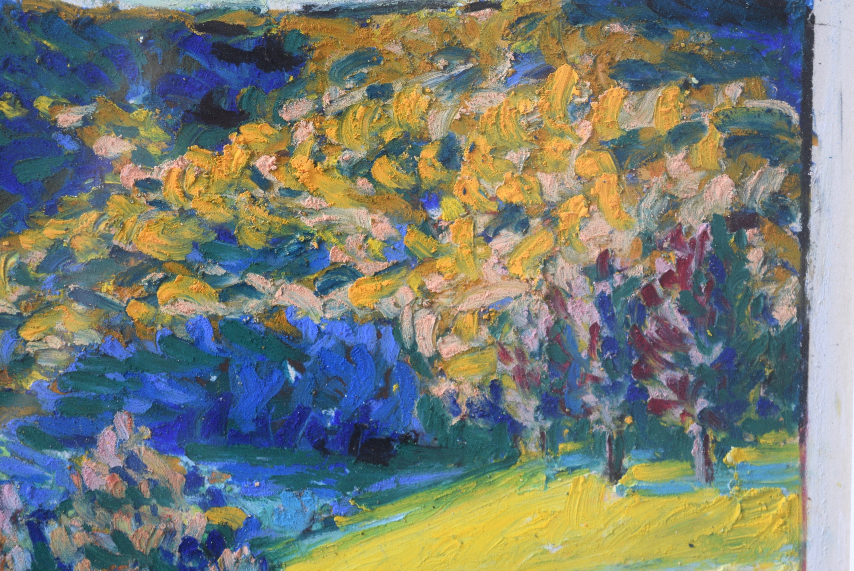 John Kluesener Original Oil Pastel Drawing