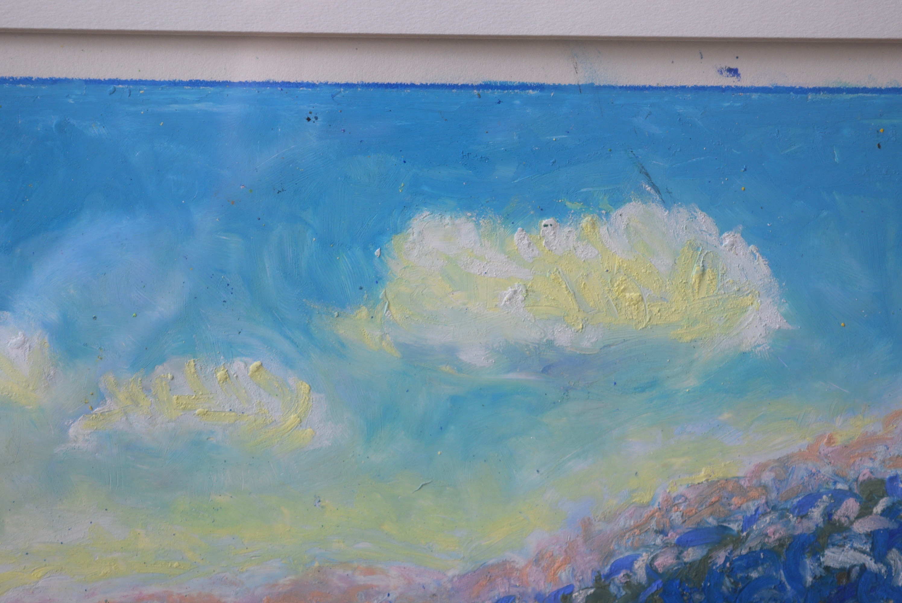 John Kluesener Original Oil Pastel Drawing