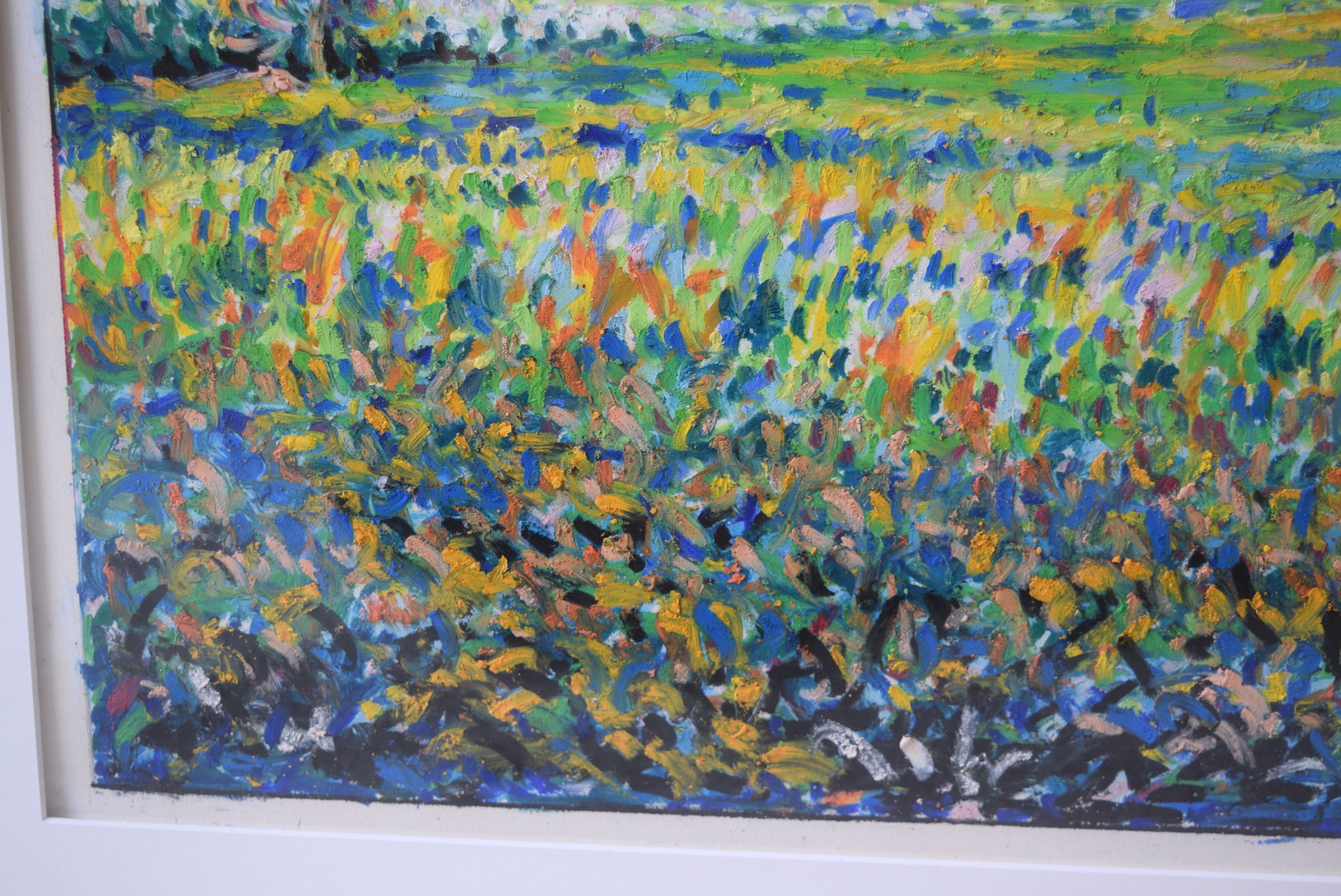 John Kluesener Original Oil Pastel Drawing