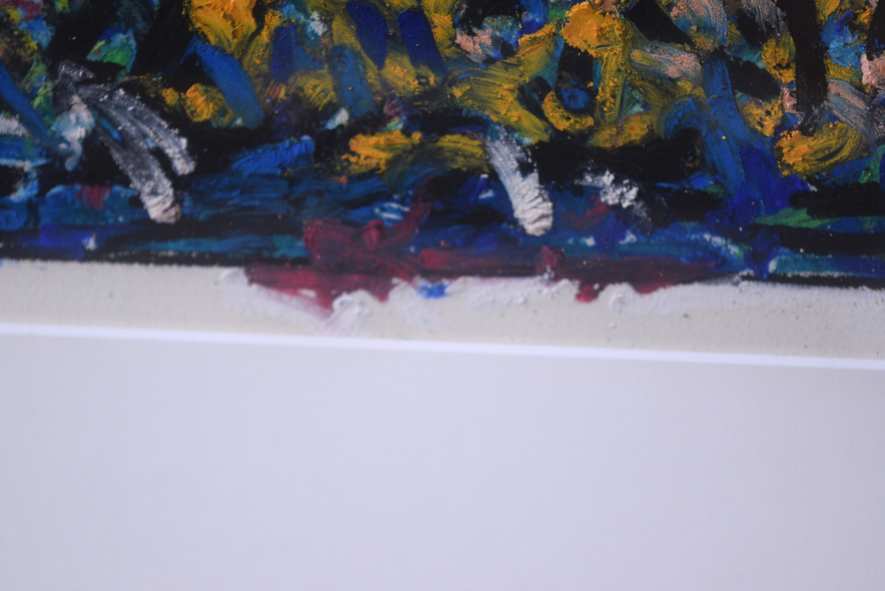 John Kluesener Original Oil Pastel Drawing