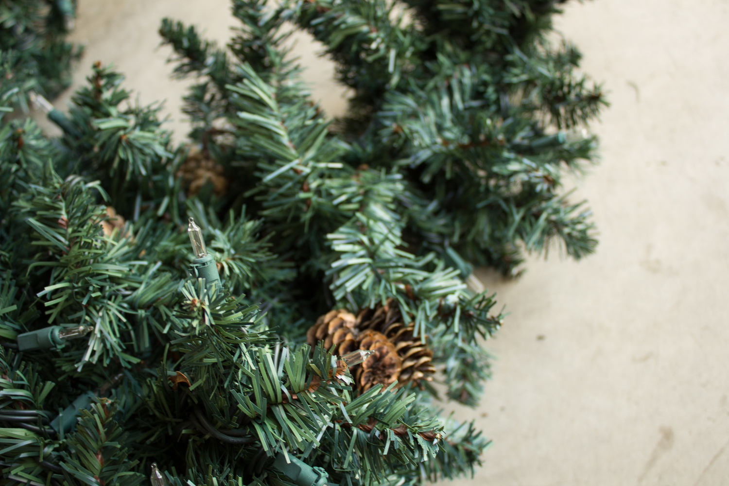 Three Outdoor Pathway Christmas Trees