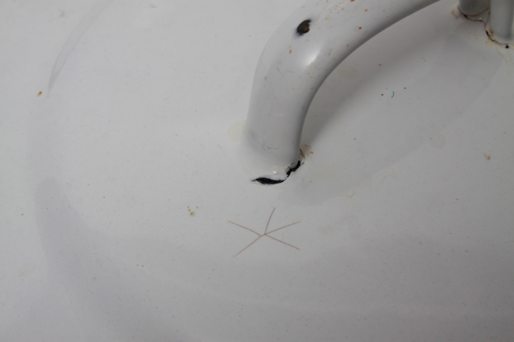 Vintage Pair of Enamelware Pots