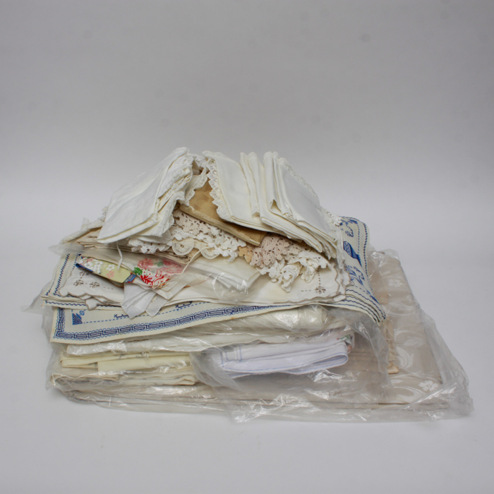 Vintage Table Linens and Crocheted Doilies