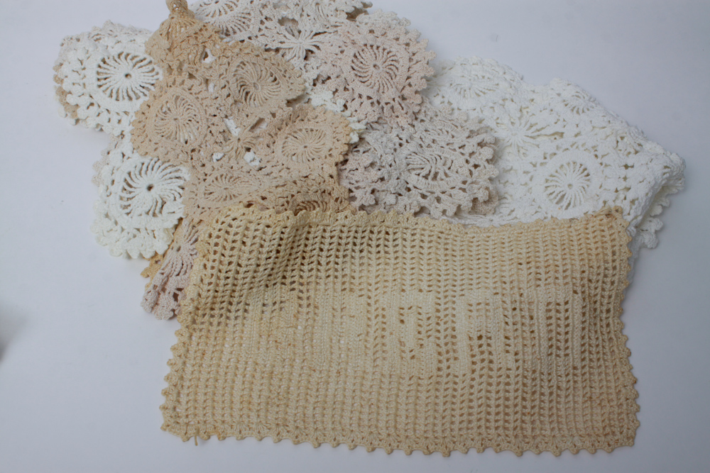 Vintage Table Linens and Crocheted Doilies