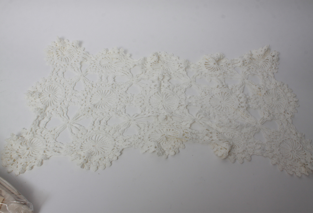 Vintage Table Linens and Crocheted Doilies
