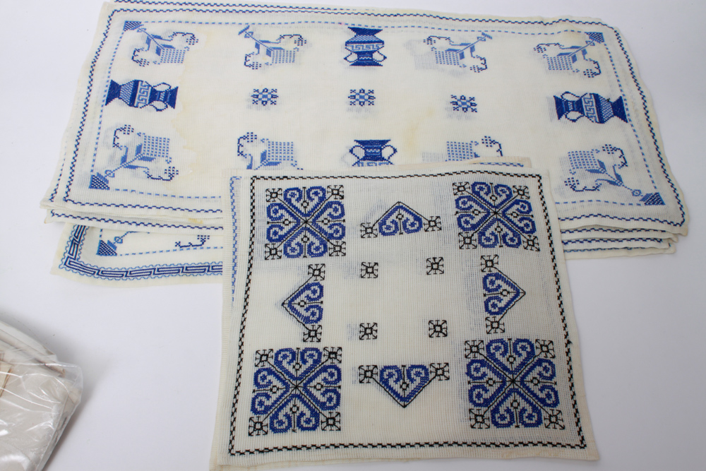 Vintage Table Linens and Crocheted Doilies