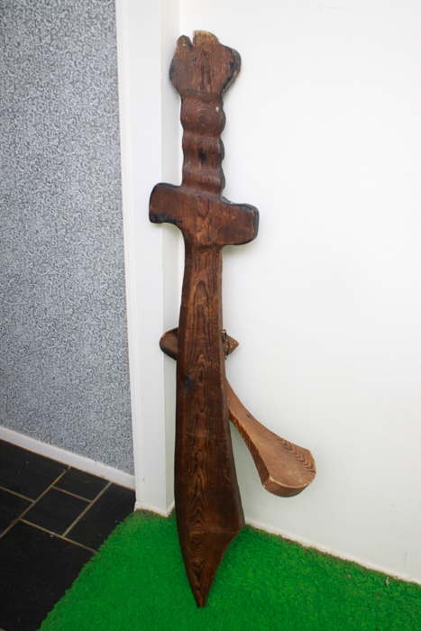 Decorative Carved Wood Sword