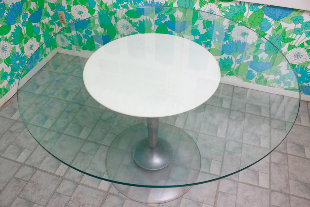 Chromcraft Mid-Century Modern Glass Top Table