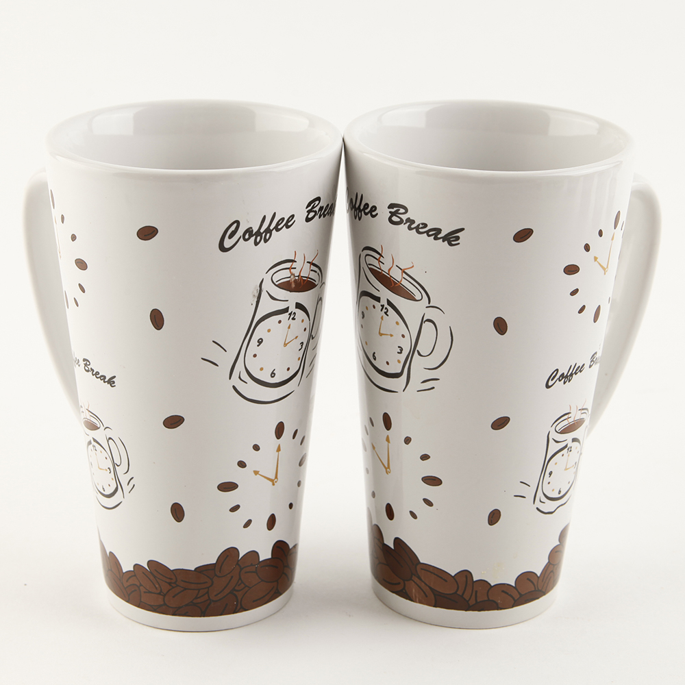 Set of Nine "Coffee Break" Coffee Mugs by Trisa