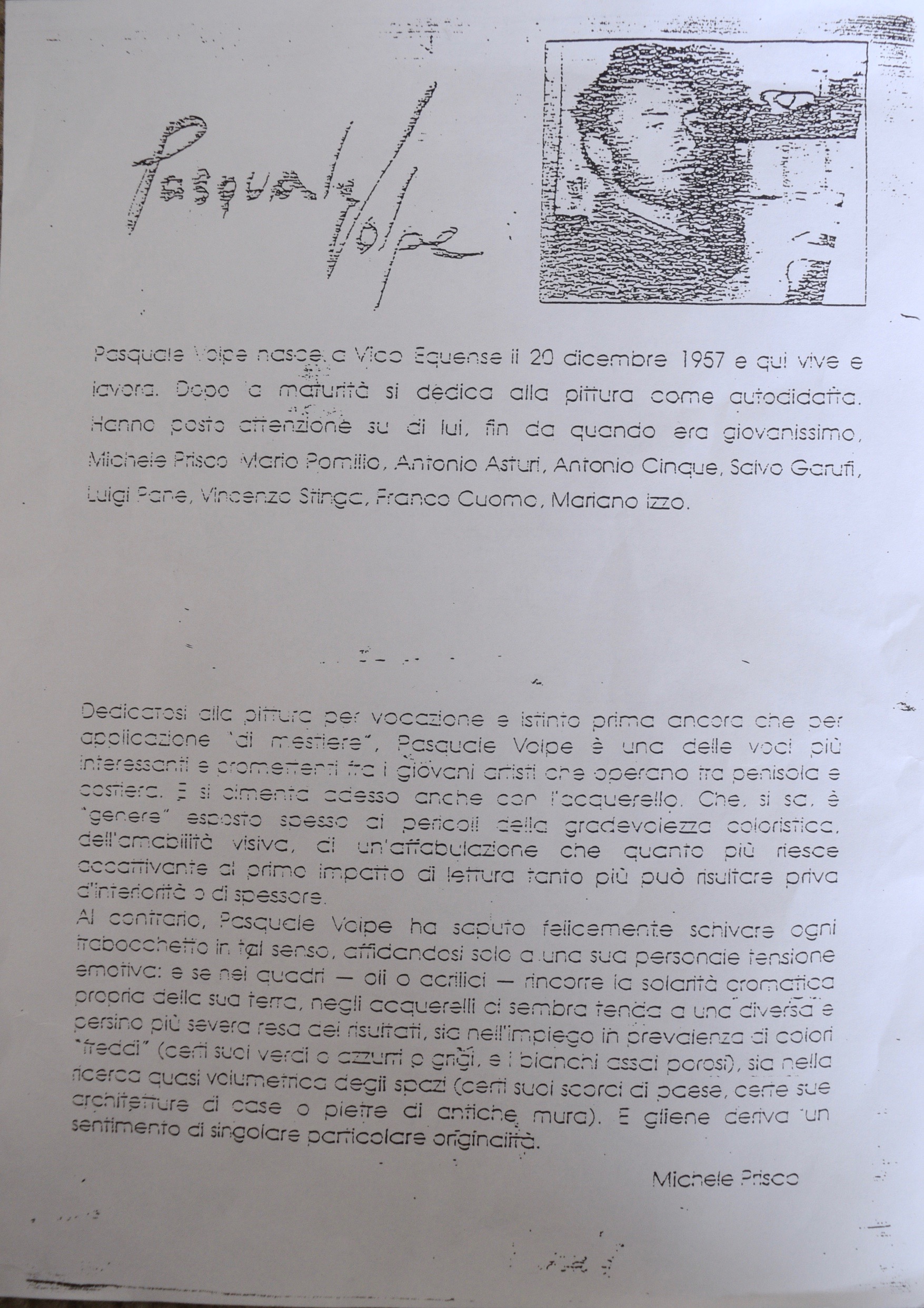 Pasquale Volpe Watercolor Painting