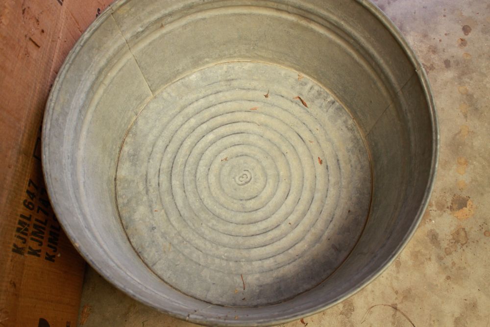 Vintage Galvanized Steel Wash Tubs