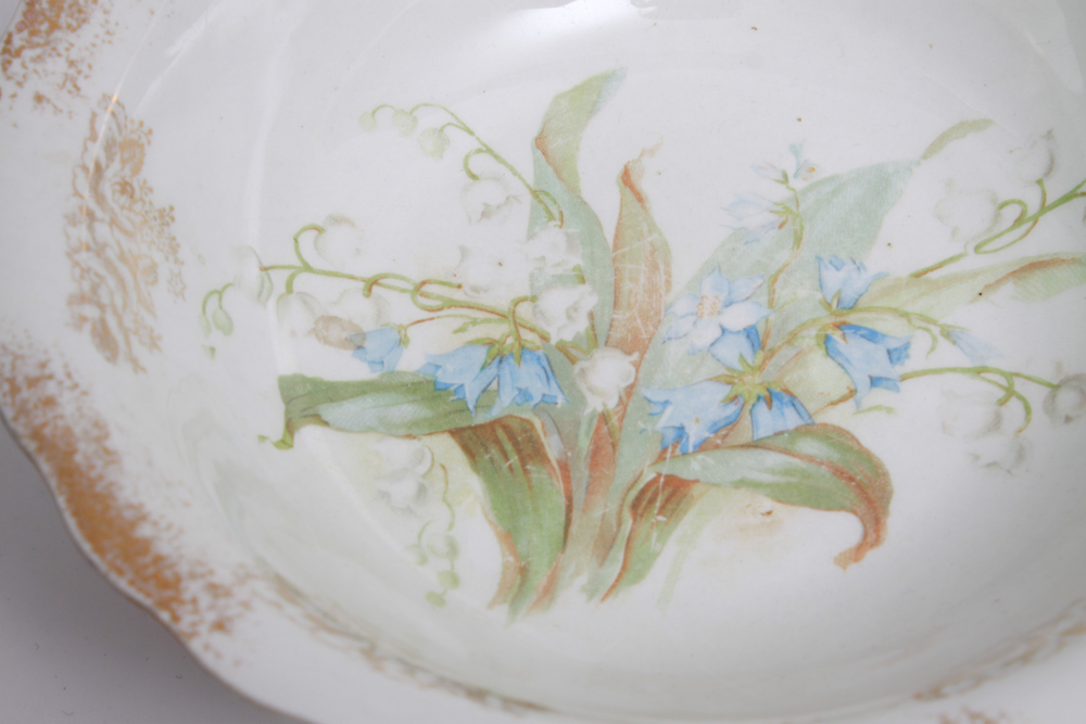 Antique Warwick China Pieces