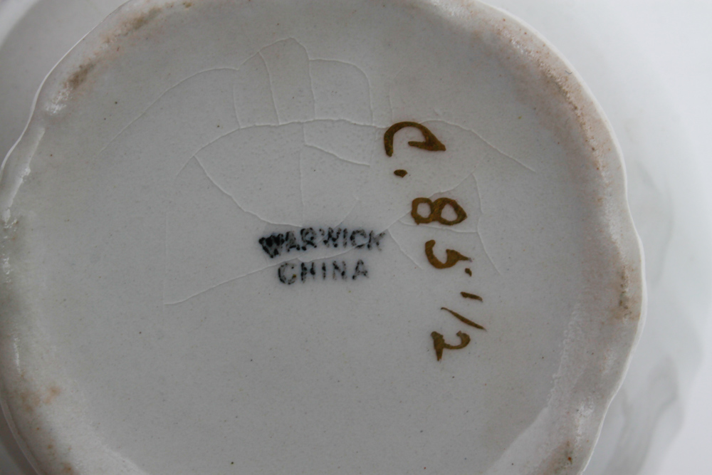 Antique Warwick China Pieces