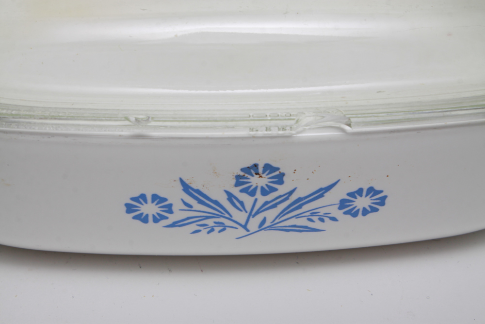 Large Collection of Cornflower Corning Ware