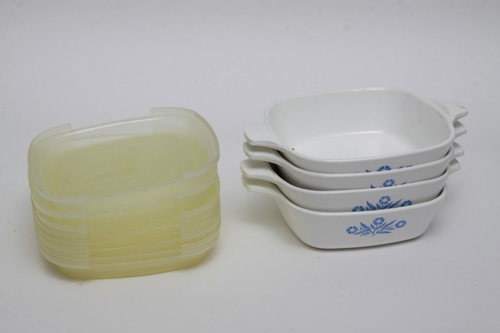 Large Collection of Cornflower Corning Ware