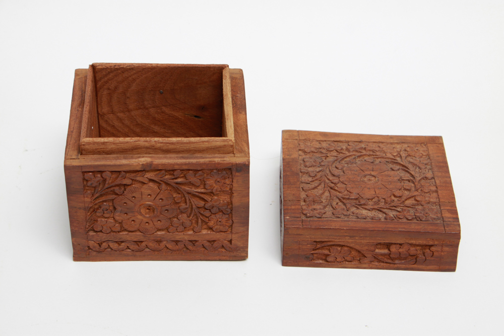 Collection of Carved Wood Décor