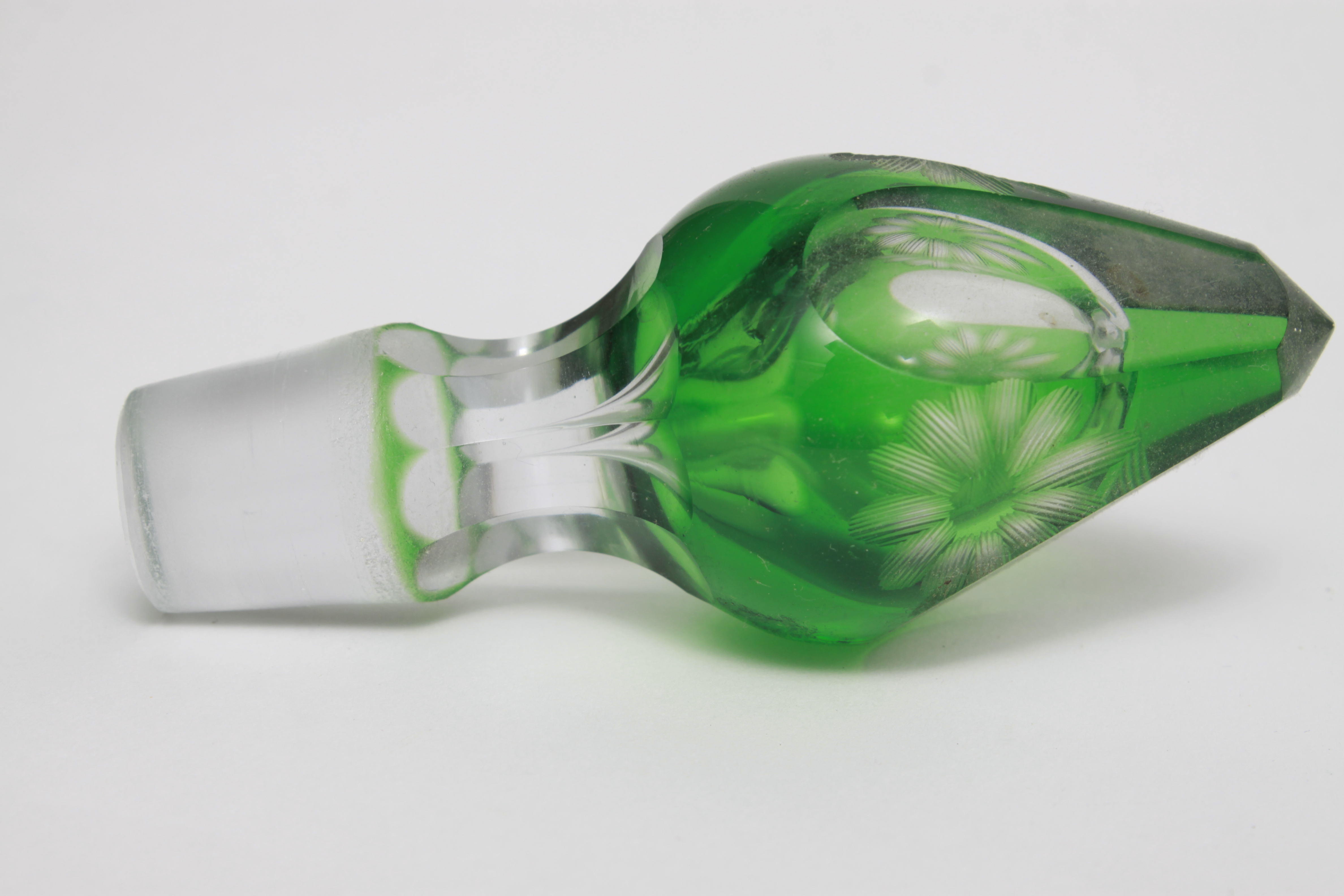 Emerald Cut-to-Clear Crystal Decanter Set