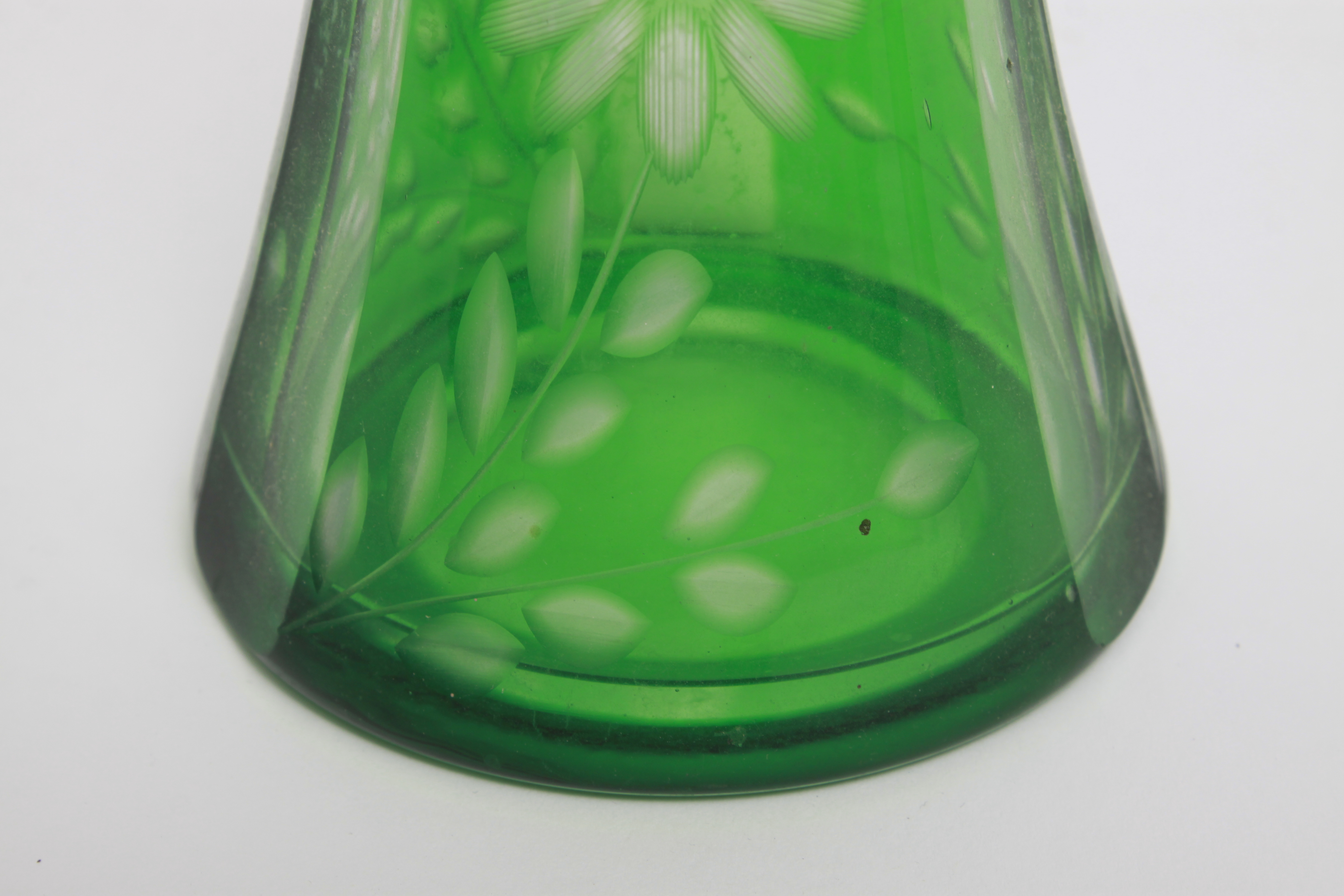 Emerald Cut-to-Clear Crystal Decanter Set