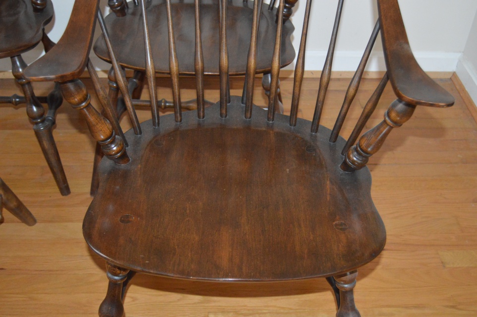 Four Vintage Hale of Vermont Windsor Chairs