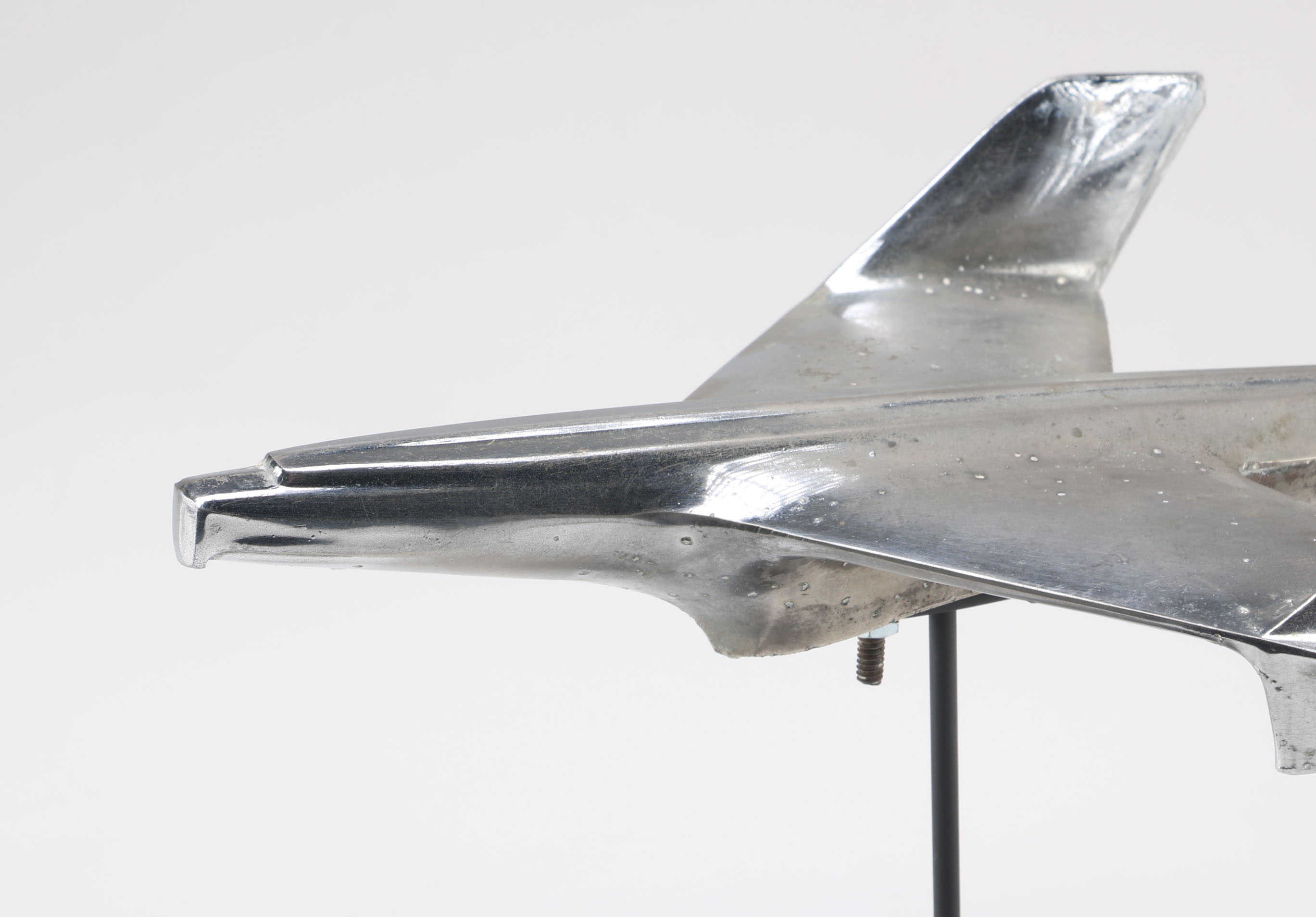1950s Chrome Metal Plane Chevrolet Hood Ornament