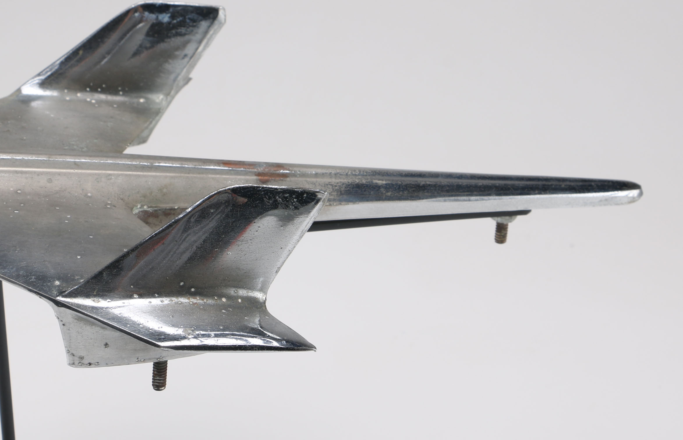 1950s Chrome Metal Plane Chevrolet Hood Ornament