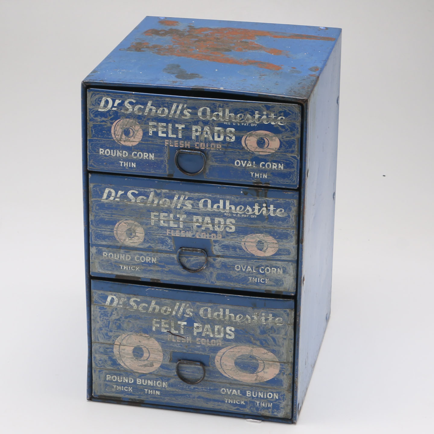 Vintage Dr. Scholl's Metal Pharmacy Display