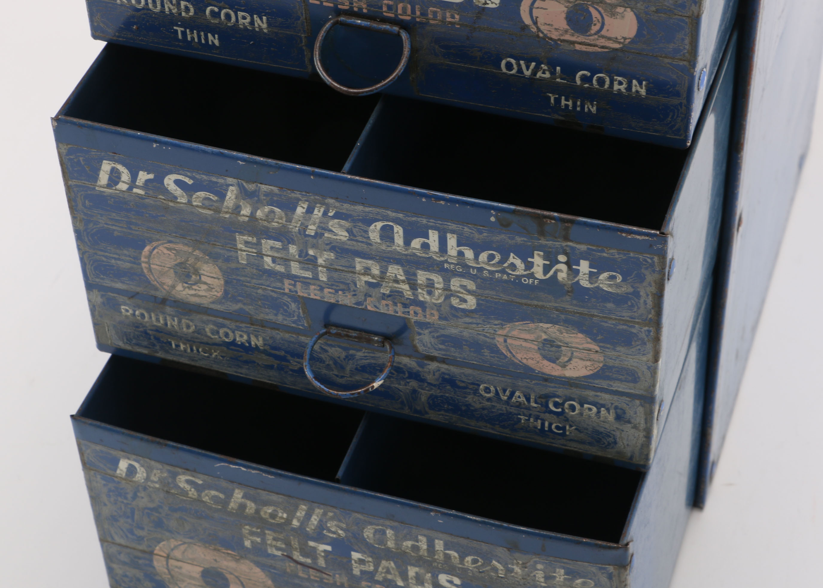 Vintage Dr. Scholl's Metal Pharmacy Display