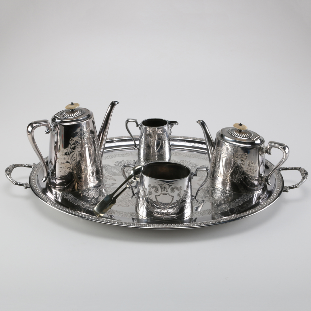 Sheffield Electroplate Coffee and Tea Service