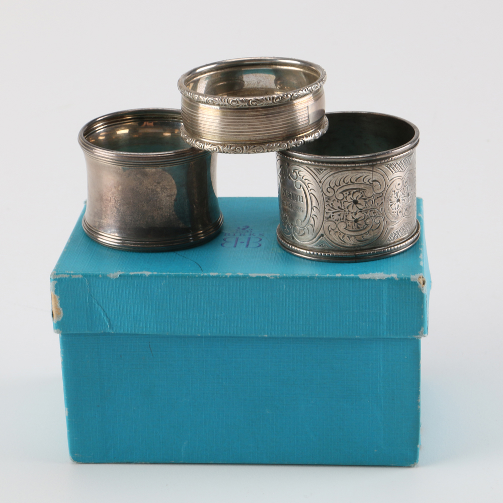 Group of Sterling Silver Napkin Rings