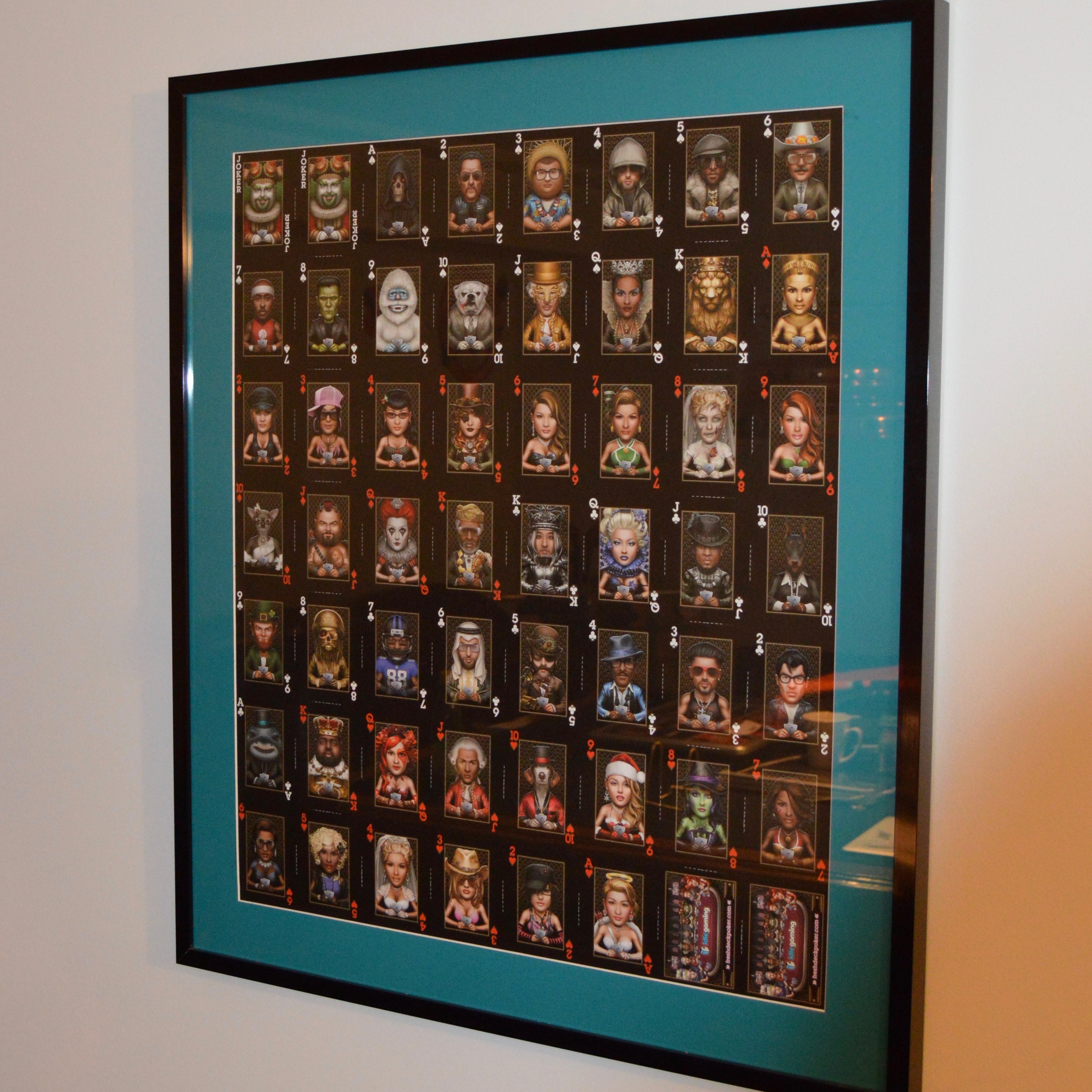 Uncut Sheet of Fresh Deck Poker Cards