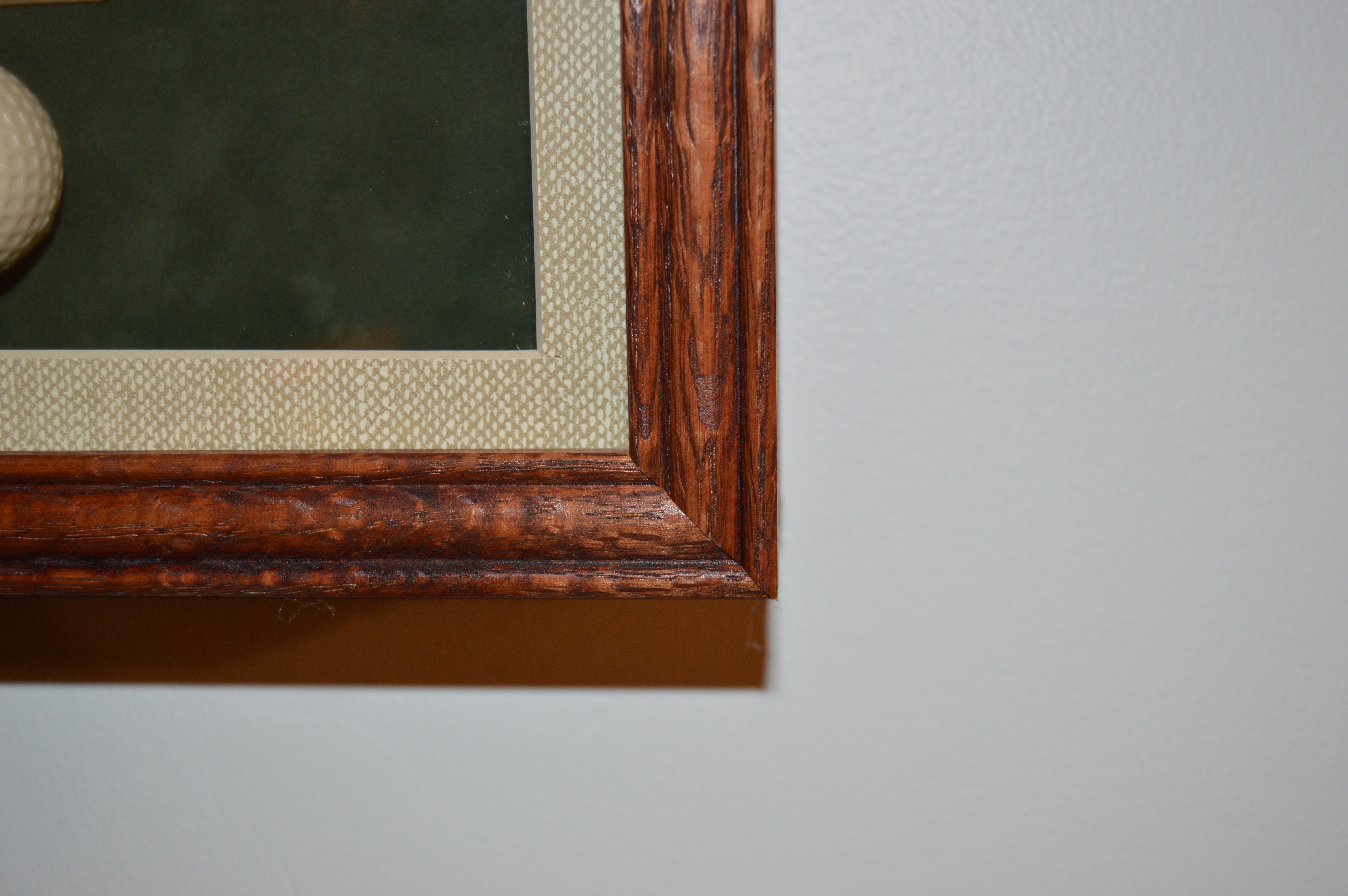 "The Development of the Golf Ball" Shadow Box Frame